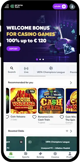 Features of the Granawin Casino app on your phone